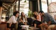 a group of people sitting in a room